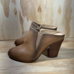 Michael Kors  Brown Leather Heeled Mules Women’s Size 6